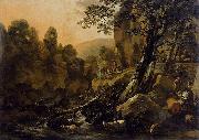 Nicolaes Pietersz. Berchem The Waterfall France oil painting artist